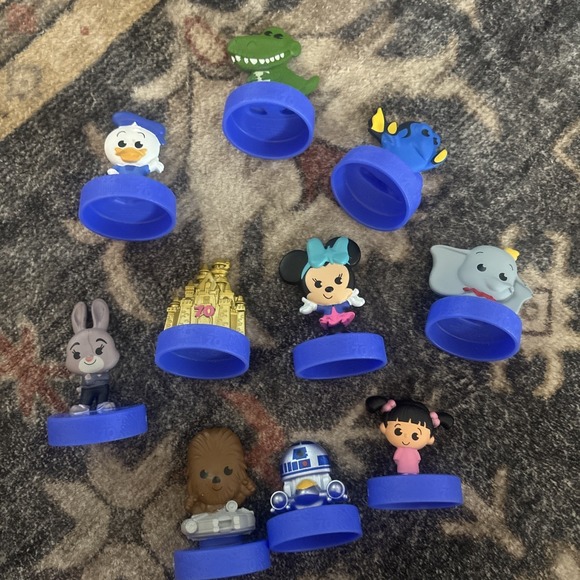 Disney Other - Lot of 10 -- Disneyland 70th Anniversary McDonalds Happy Meal Toys 2025 Castle